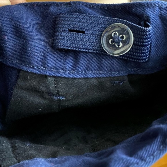 Janie and Jack Navy Cotton Pants Airplane 4T - Picture 3 of 6